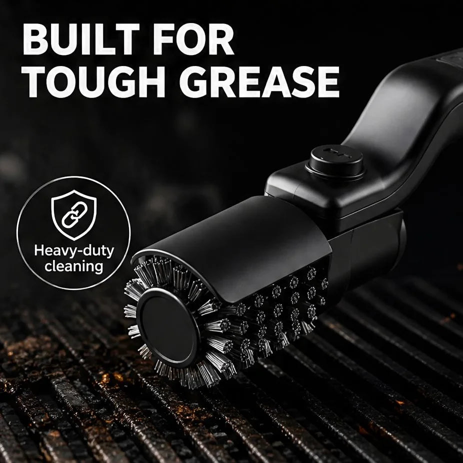 Electric BBQ Grill Cleaning Brush – Rechargeable 2000mAh