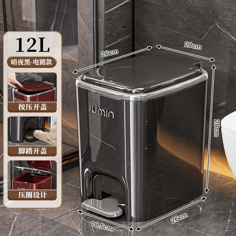 Pedal Waste Bin with Lid – Plastic