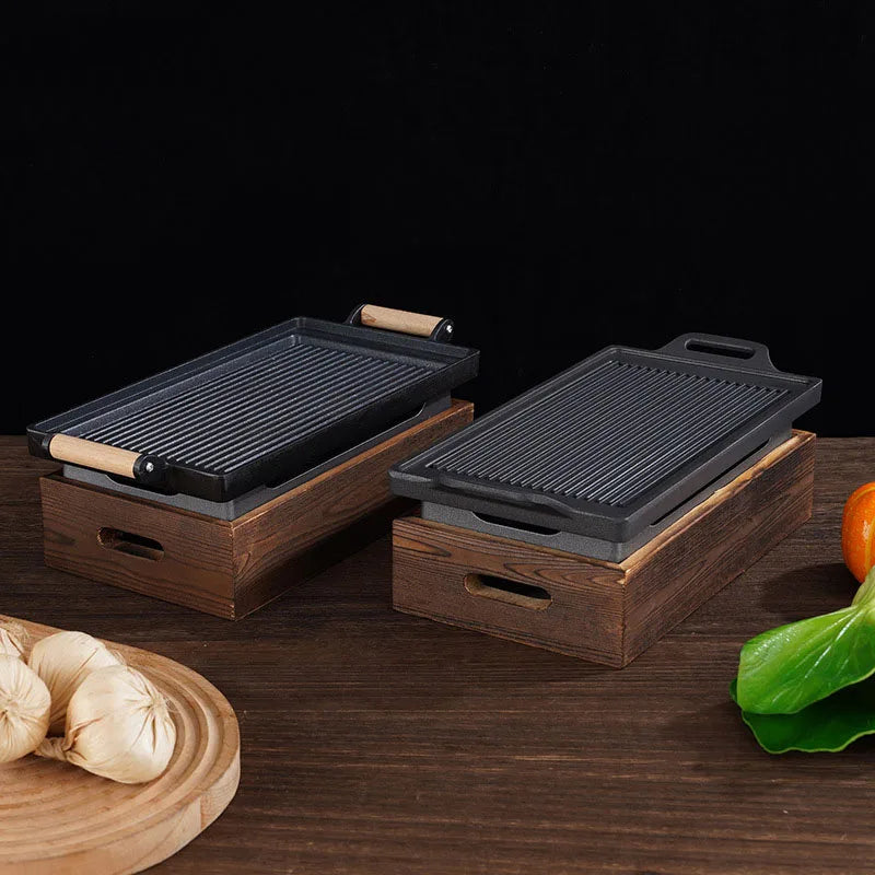 Korean BBQ Grill Plate – Nonstick Samgyeopsal Pan
