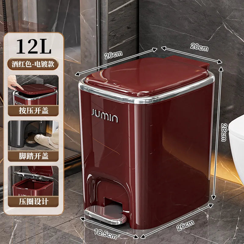 Pedal Waste Bin with Lid – Plastic