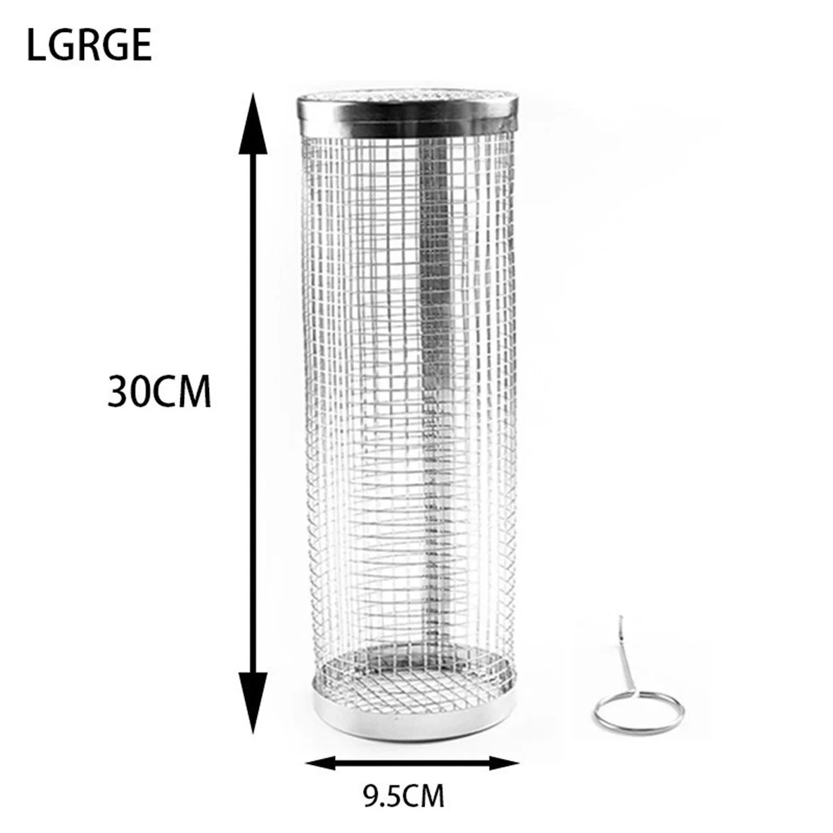 Stainless Steel Rolling BBQ Grill Basket