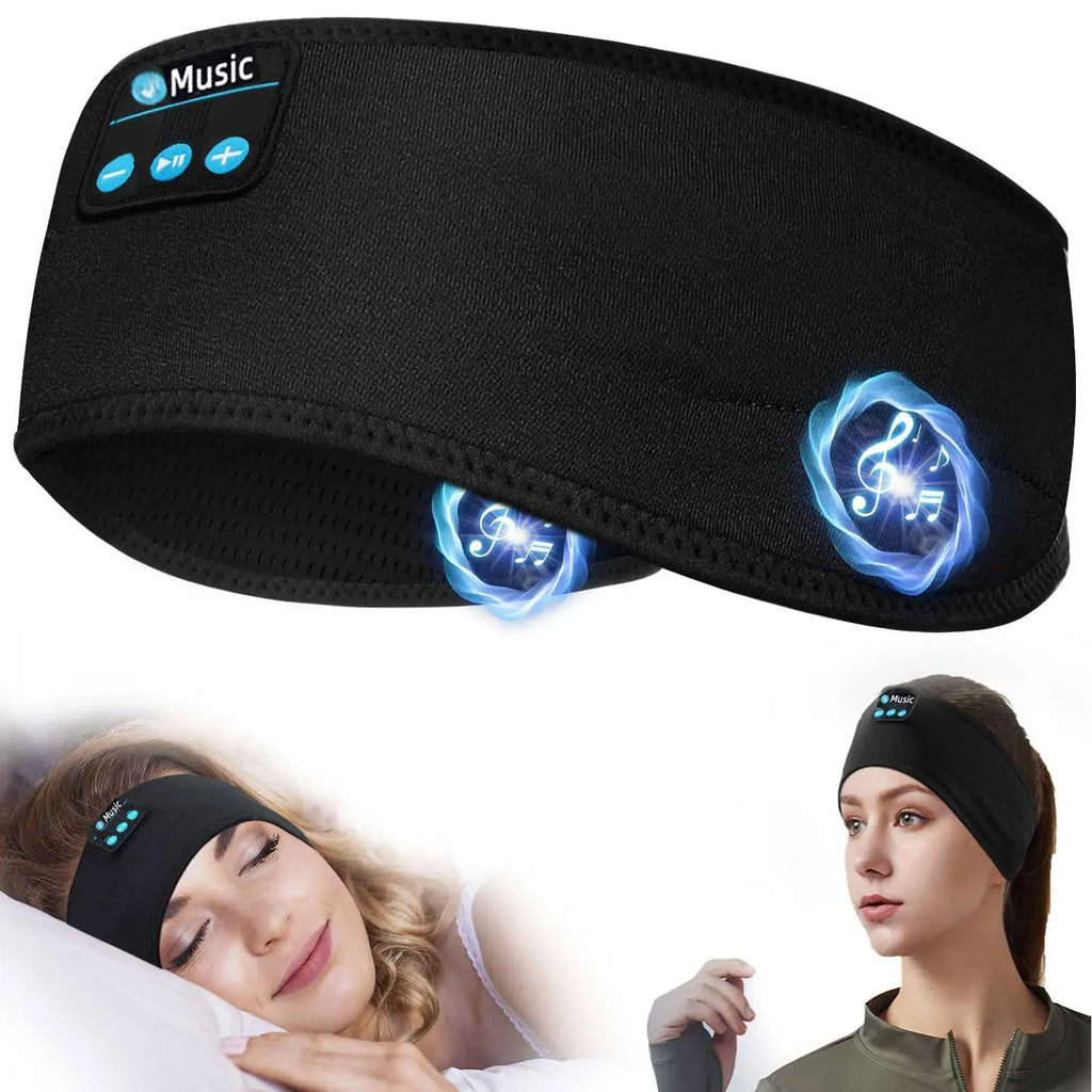Wireless Sports Headband Headphones with Ultra-Thin HD Stereo Speakers, for Sleeping, Workout, Jogging, Yoga, Air Travel
