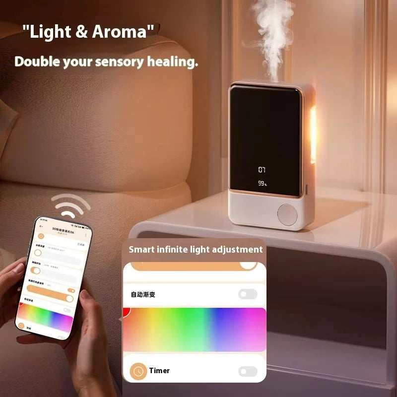 Smart Desktop Fragrance Aroma Diffuser 1800mah Recchargeable Battery Automatic Sprayer Timed Room Deodorizer for Home