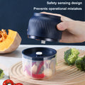 Electric vegetable Chopper Food Processor 300ML Cordless Mini Onion Chopper Rechargeable - kitchen