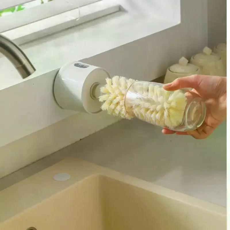 Electric Cup Scrubber Glass Cleaner Tool