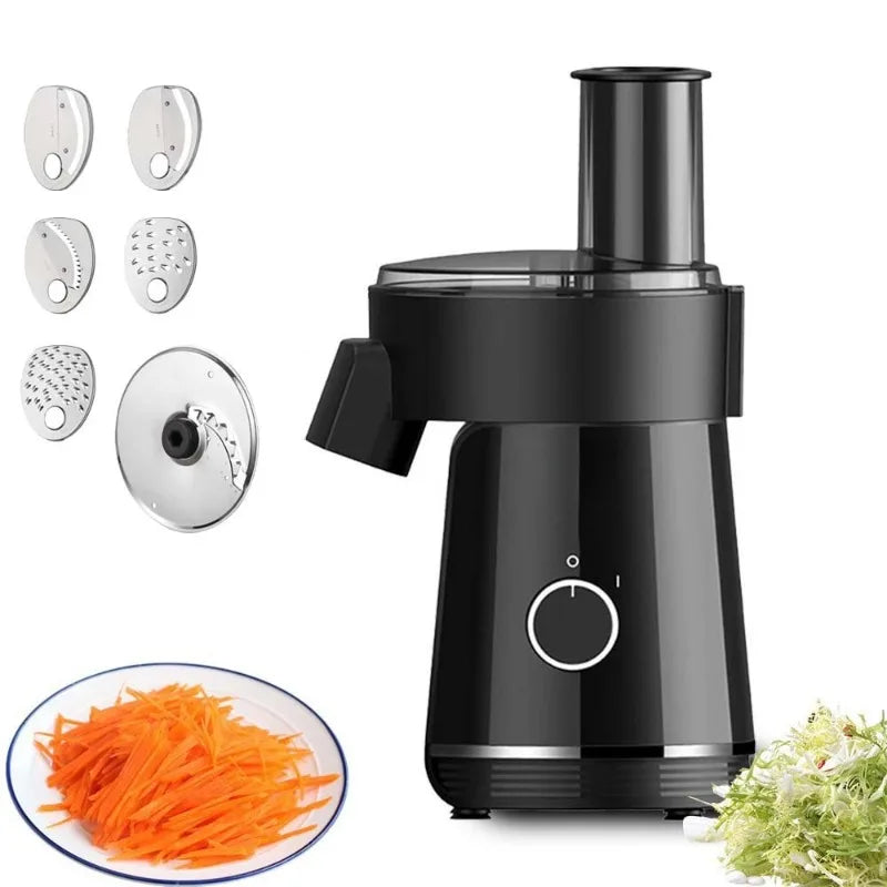 Electric Food Chopper 200W 6 In 1 Multifunctional Slicer Shredder Cutter Eu Plug Household Kitchen Food Processing Machine