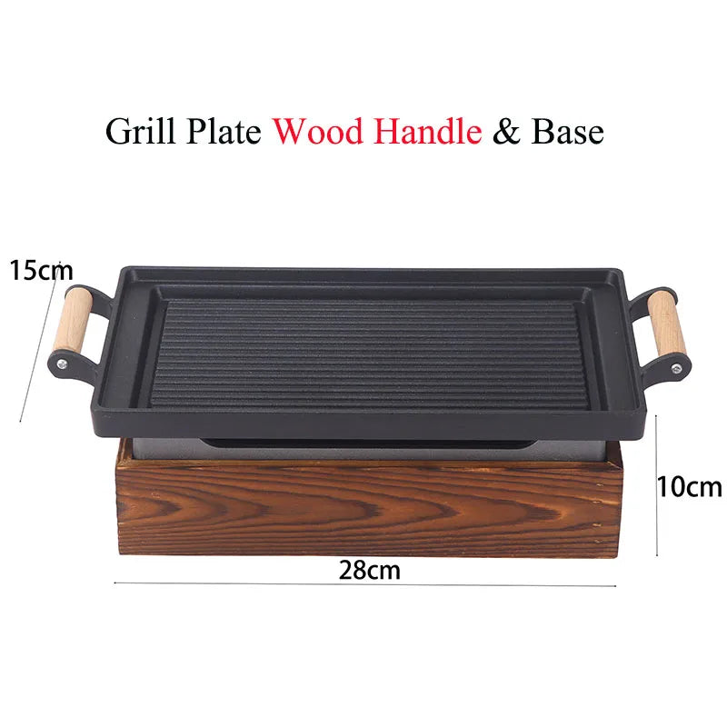 Korean BBQ Grill Plate – Nonstick Samgyeopsal Pan