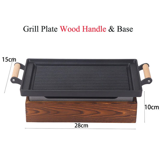 Korean BBQ Grill Plate – Nonstick Samgyeopsal Pan