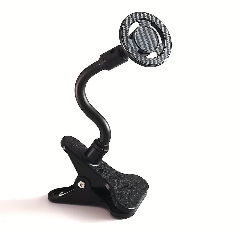 Magnetic Phone Holder with Clip, 360° Rotating Universal Stand for Phones,
