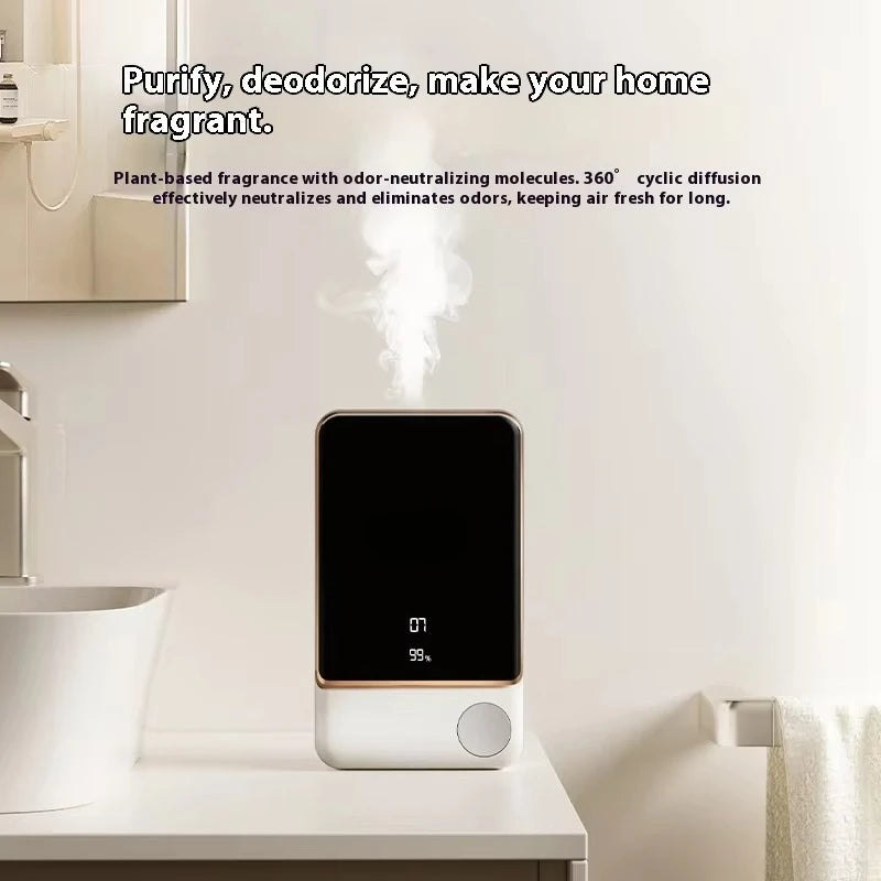 Smart Desktop Fragrance Aroma Diffuser 1800mah Recchargeable Battery Automatic Sprayer Timed Room Deodorizer for Home