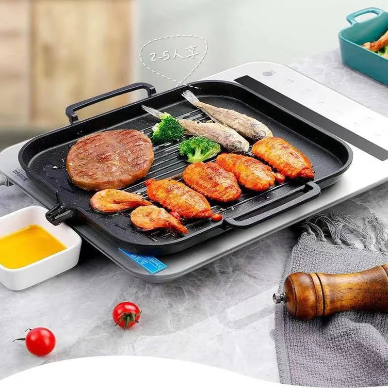 KOSUN Korean BBQ Grill Pan – Cast Aluminum YS-016