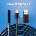 7mm Endoscope Camera – IP67 Waterproof, 6 LED Lights, Type-C & USB for Android & PC