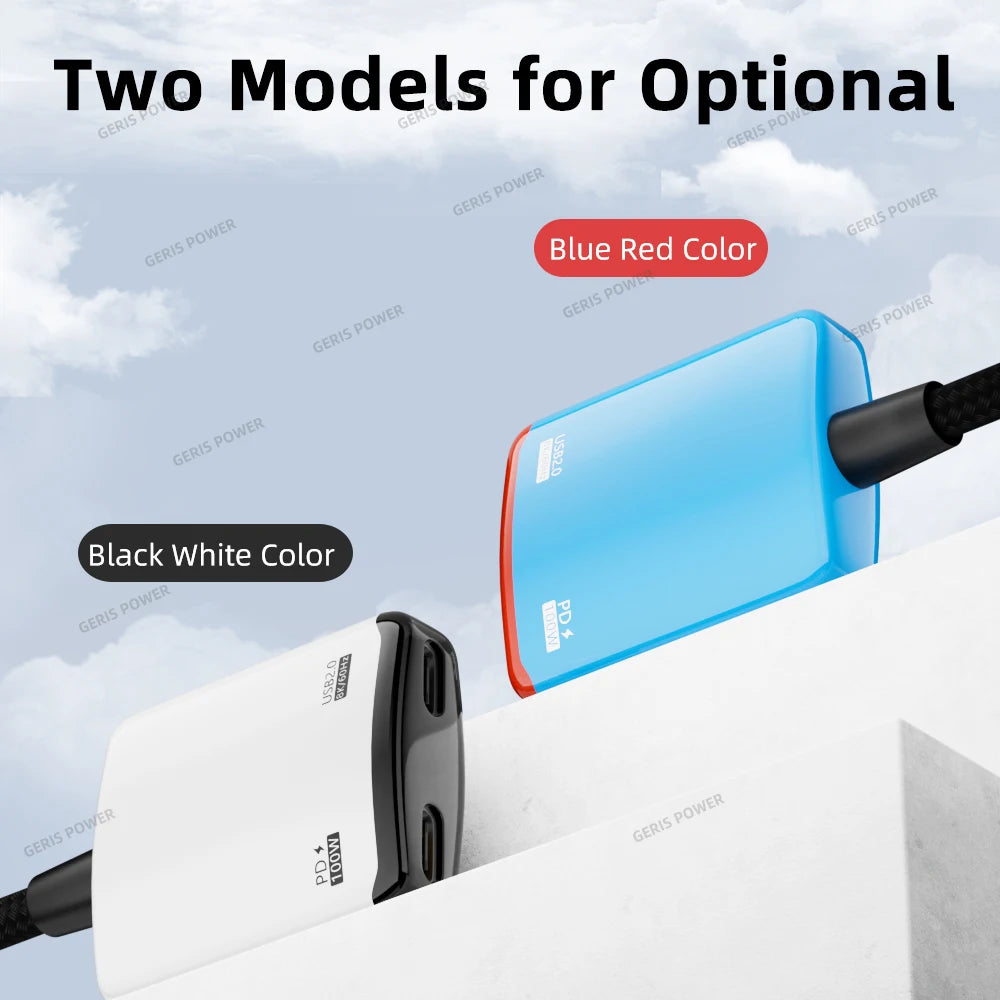 AR Smart Glasses Cable Adapter Converter 100W Type C Universal Docking Station 2 In1 USB C Hub for Steam Deck XREAL AR Glasses