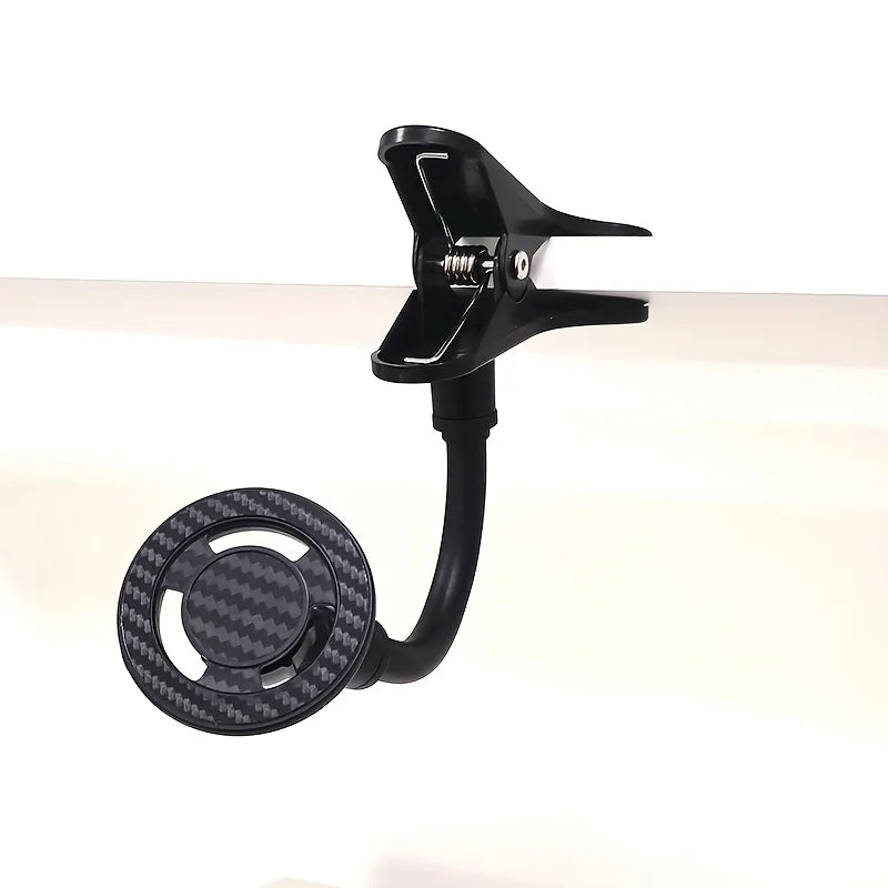 Magnetic Phone Holder with Clip, 360° Rotating Universal Stand for Phones,