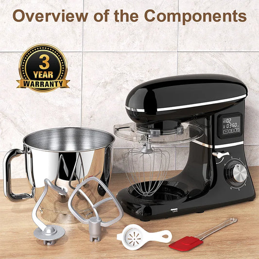 1500W Stand Mixer – 6.5L Bowl & Digital Display