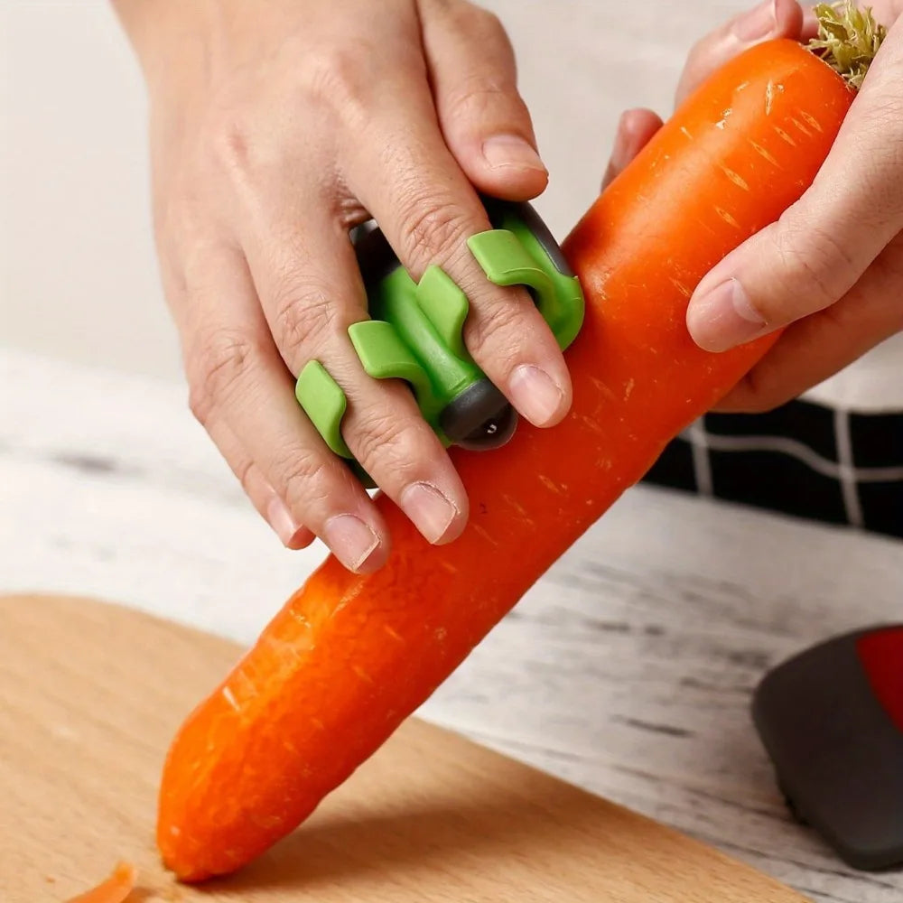 Vegetable Peeler Tool, Non-Slip Rubber Grip Stainless Steel Blade - kitchen