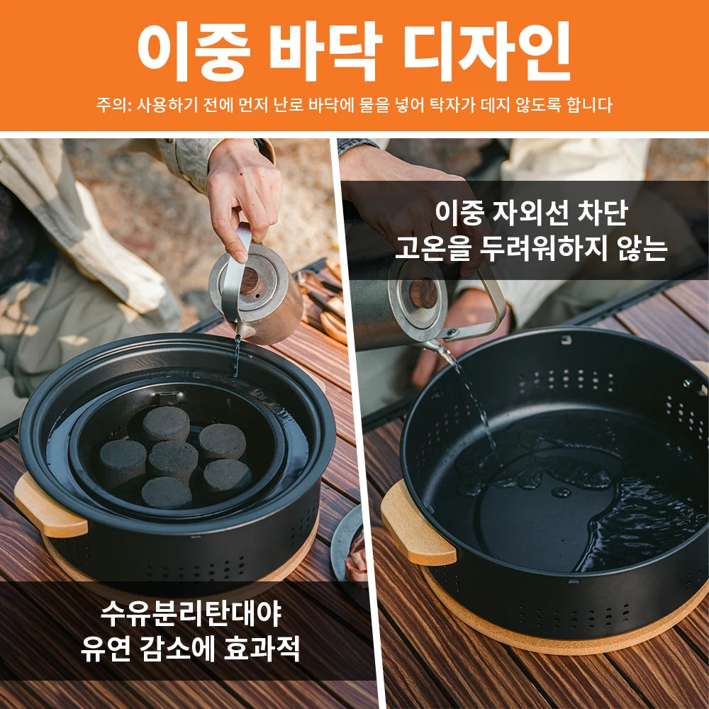 Naturehike Portable Charcoal Grill – Outdoor Camping BBQ