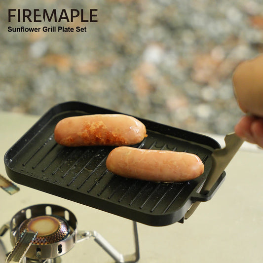 Fire-Maple Mini Grill Plate Set – Aluminium Camping Pan