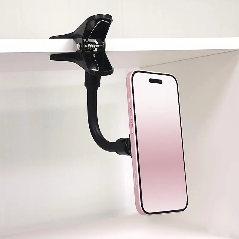 Magnetic Phone Holder with Clip, 360° Rotating Universal Stand for Phones,